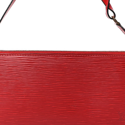 Louis Vuitton Epi Pochette Accessories 21 Castillan Red 8 of 10