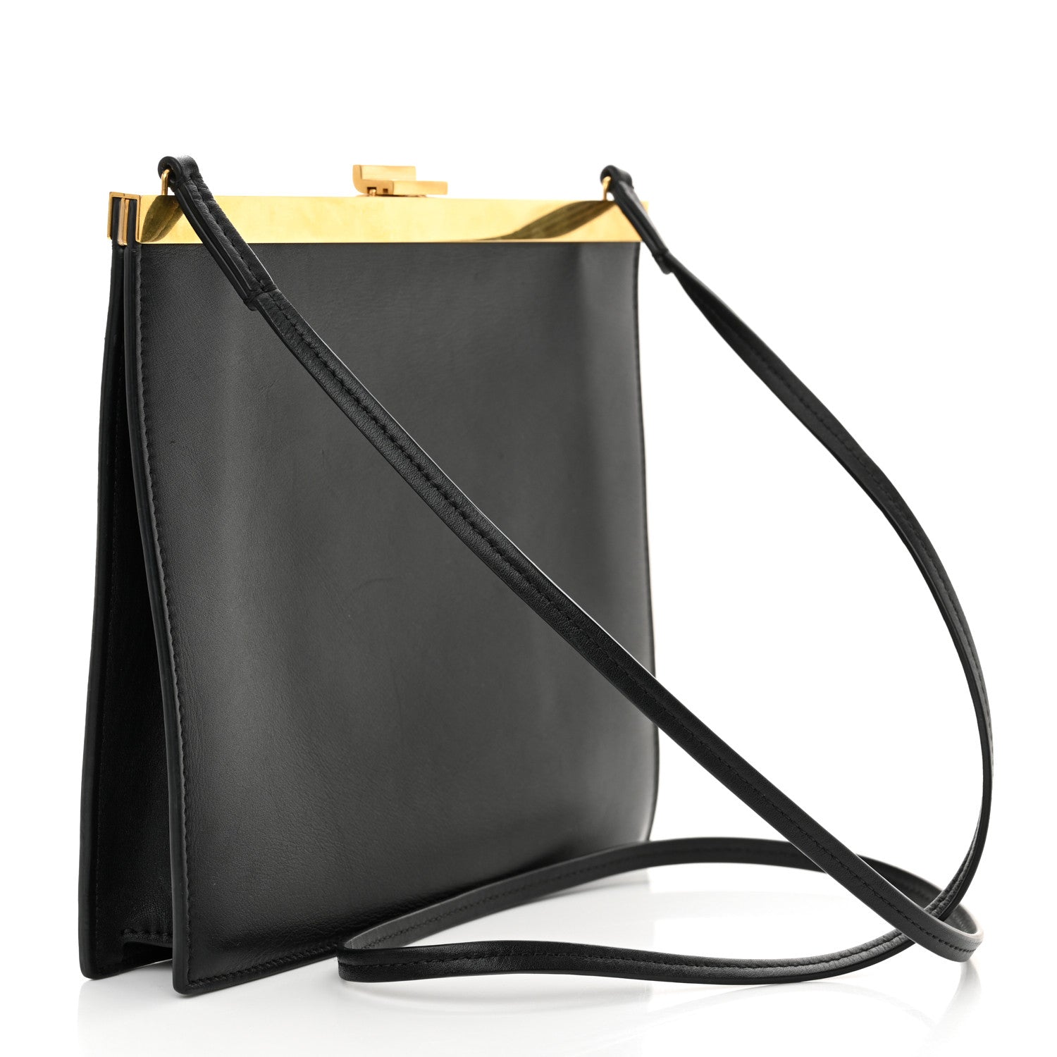 Celine Smooth Calfskin Mini Clasp Bag Black 3 of 12