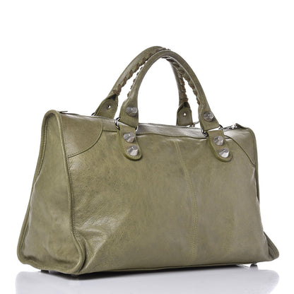 Balenciaga Agneau Giant 21 Silver Hardware Work Vert Militaire 3 of 7