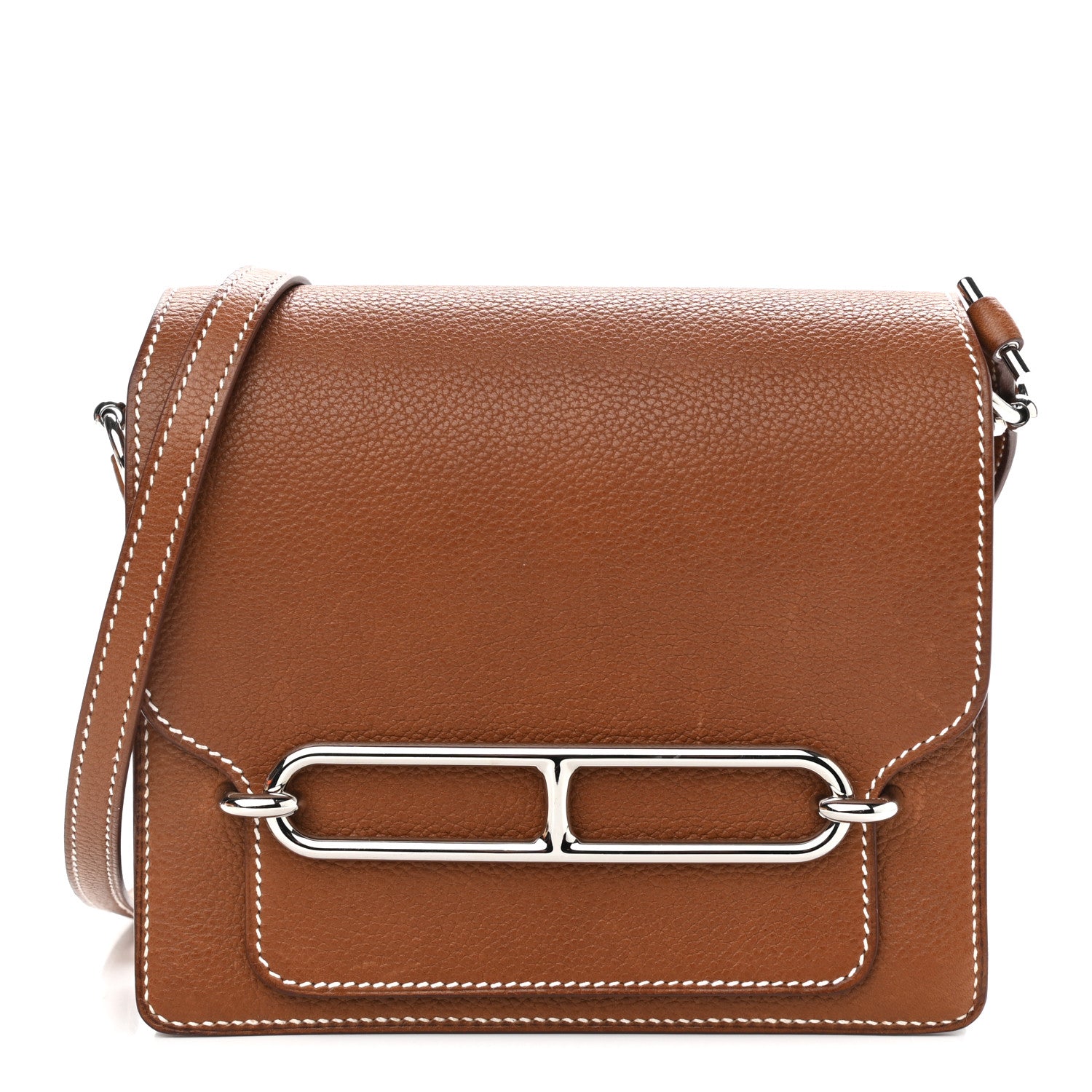 Hermes Barenia Faubourg Mini Sac Roulis Fauve 1 of 14