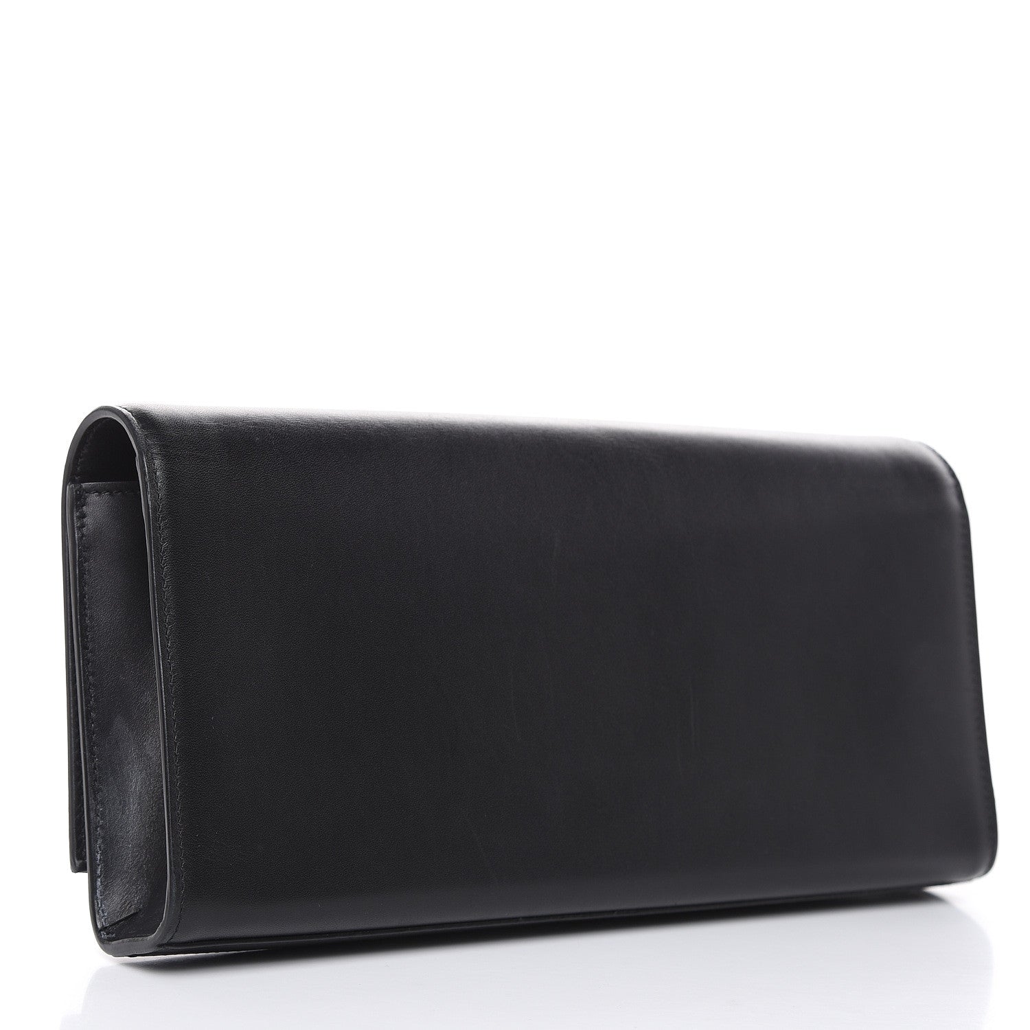Saint Laurent Calfskin Classic Monogram Tassel Clutch Black 3 of 13