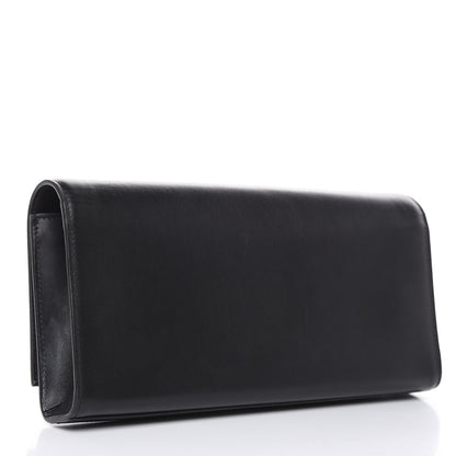 Saint Laurent Calfskin Classic Monogram Tassel Clutch Black 3 of 13