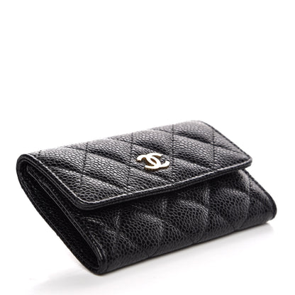 Chanel Caviar Quilted Flap Card Holder Black 4 of 9