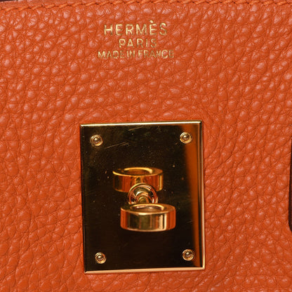 Hermes Togo Birkin 30 Orange 11 of 28