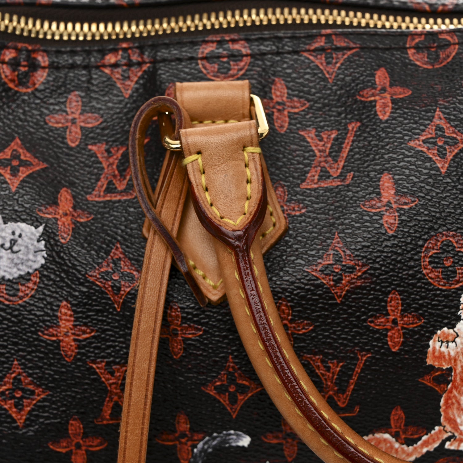 Louis Vuitton Catogram Speedy Bandouliere 30 Marron 1845023