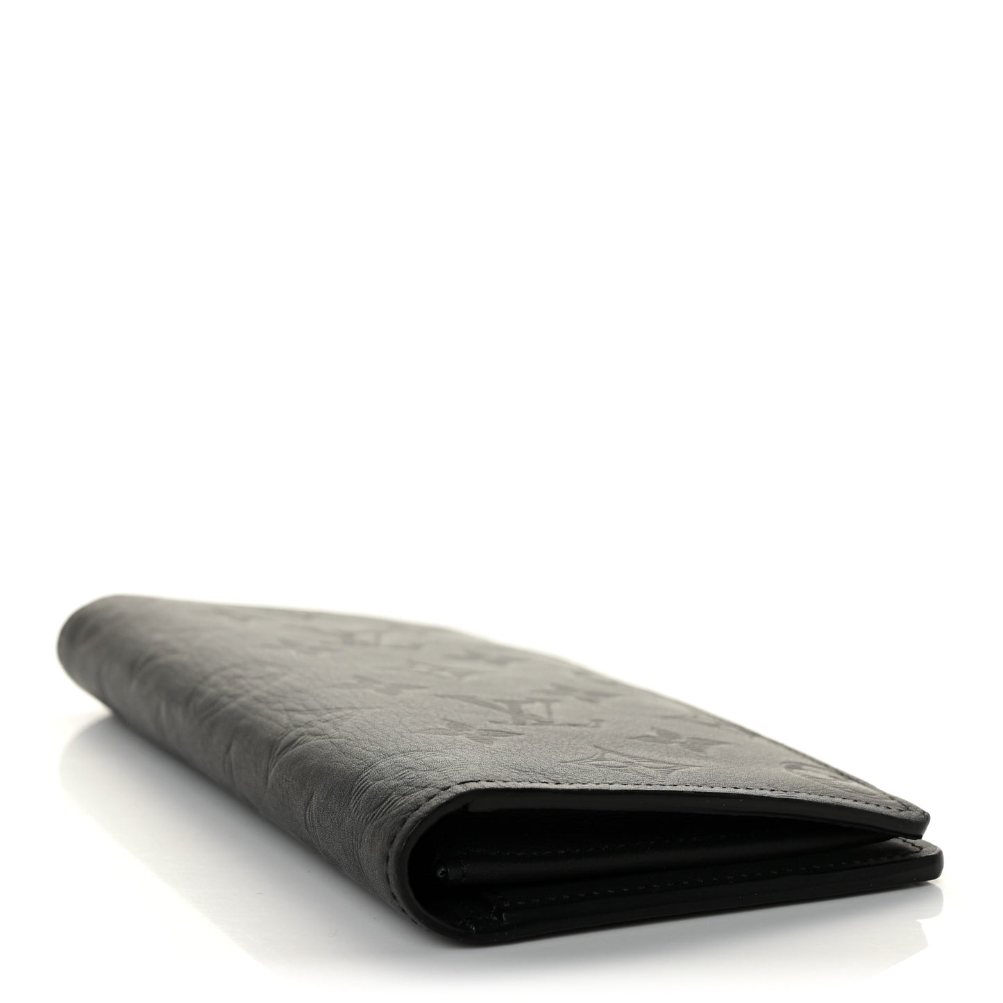 Calfskin Monogram Shadow Brazza Wallet Black