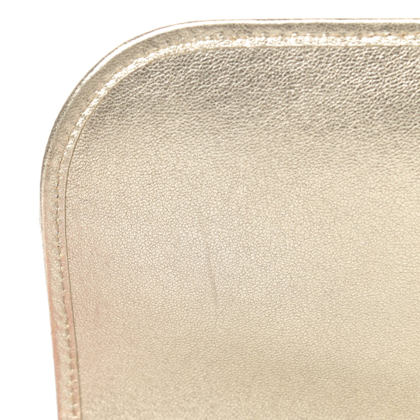 Metallic Nappa Impunture Small Diagramme Crossbody Bag Gold