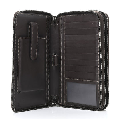 Gucci GG Supreme Monogram Travel Document Case Dark Brown 6 of 10