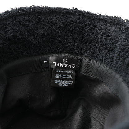 Chanel Terry Cloth CC Bucket Hat L Black 8 of 8