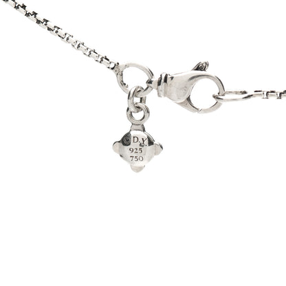 David Yurman Sterling Silver 18K Yellow Gold Belmont Heart Pendant Necklace 3 of 4