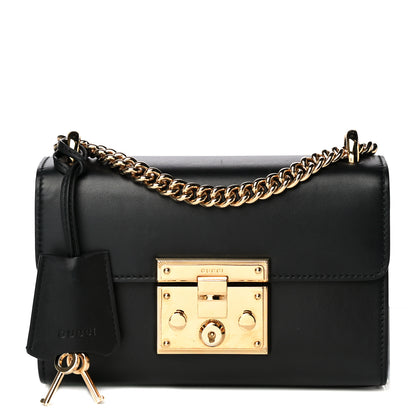 Gucci Calfskin Small Padlock Shoulder Bag Black 1 of 12