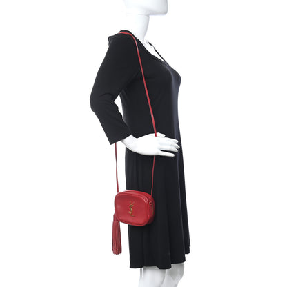 Saint Laurent Nappa Monogram Blogger Bag New Red 2 of 11