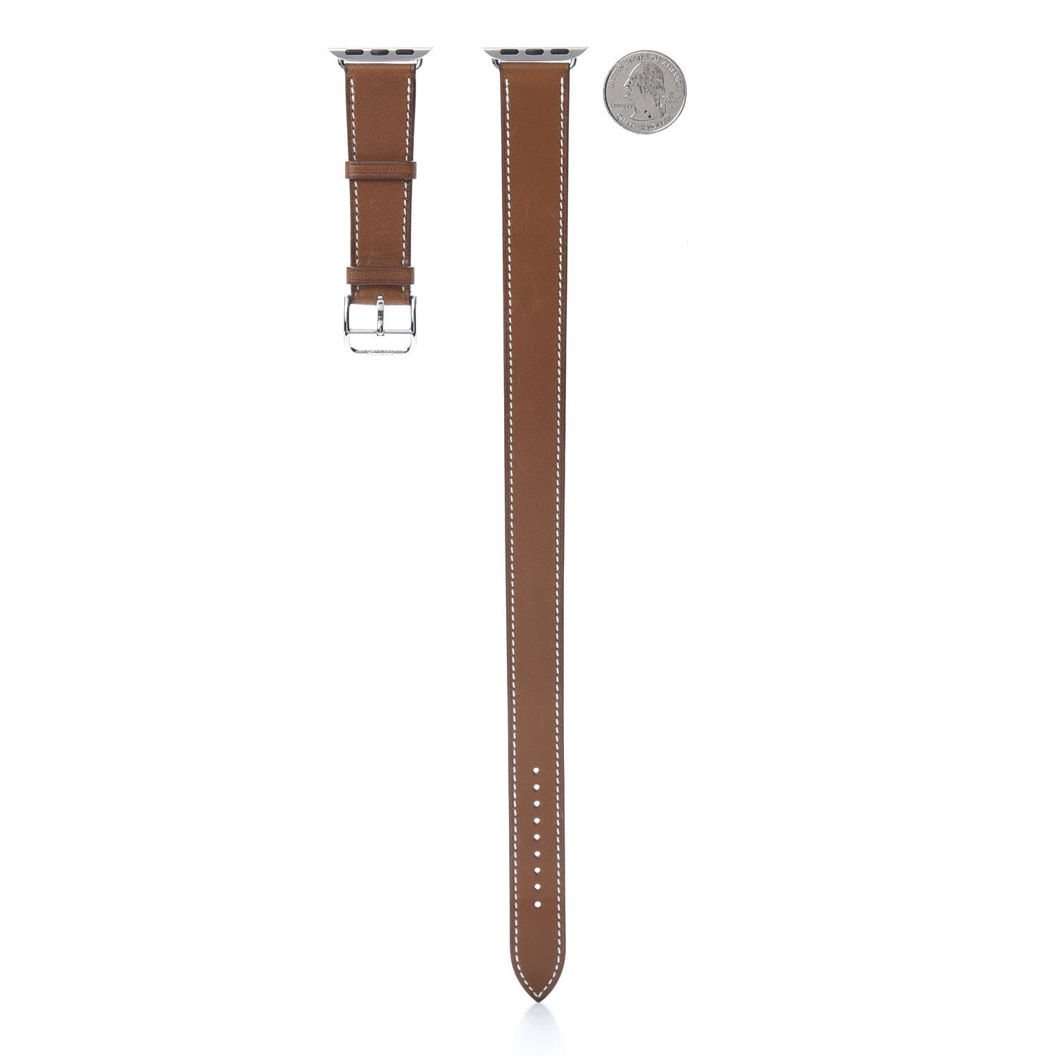 Hermes Barenia 40mm Apple Watch Double Tour Band Fauve 2 of 5
