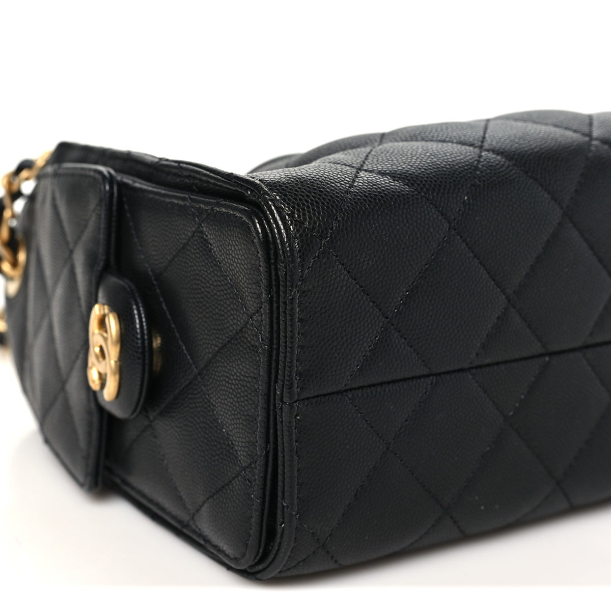 Caviar Quilted Mini Chanel 25 Handbag Black