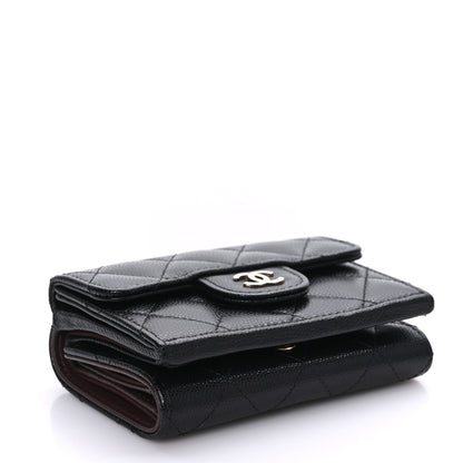 Chanel Caviar Quilted Double Flap Wallet Black 4 of 7