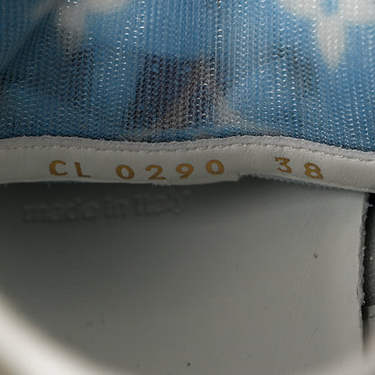 Louis Vuitton Technical Fabric Calfskin Monogram Printed Stellar Sneaker Boots 38 Blue 7 of 8