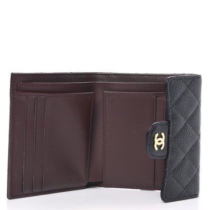 Chanel Caviar Quilted Compact Flap Wallet Black 5 of 9