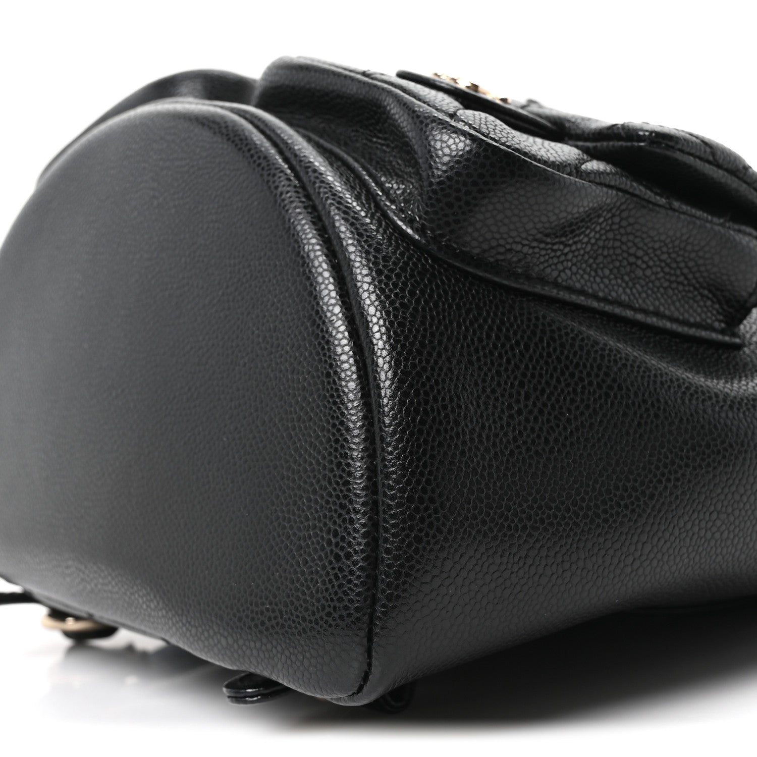 Chanel Shiny Caviar Quilted Medium Duma Pockets Drawstring