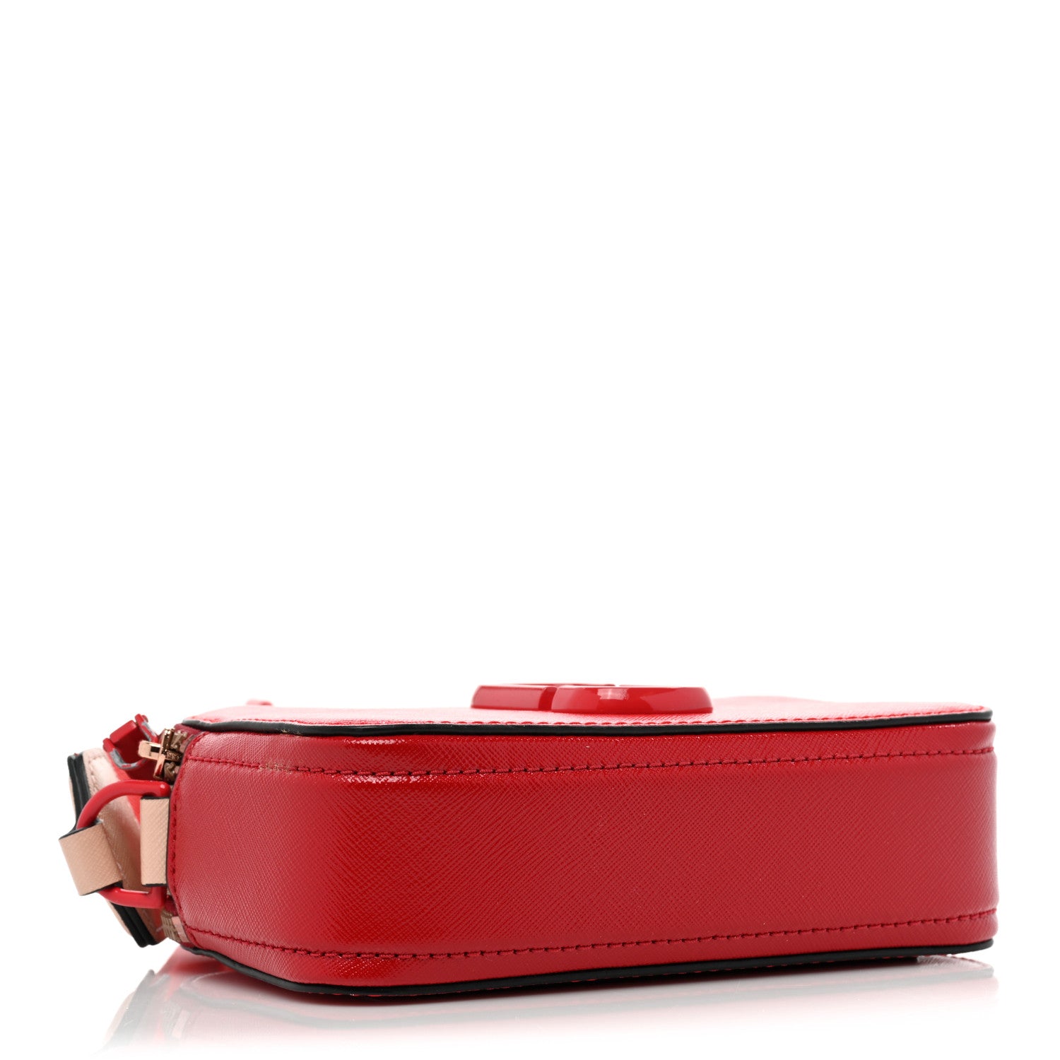 Marc Jacobs Saffiano Small Snapshot Camera Bag Red Beige 4 of 14
