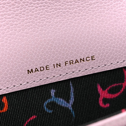 Chanel Caviar Quilted Flap Card Holder Wallet Light Purple 7 of 9