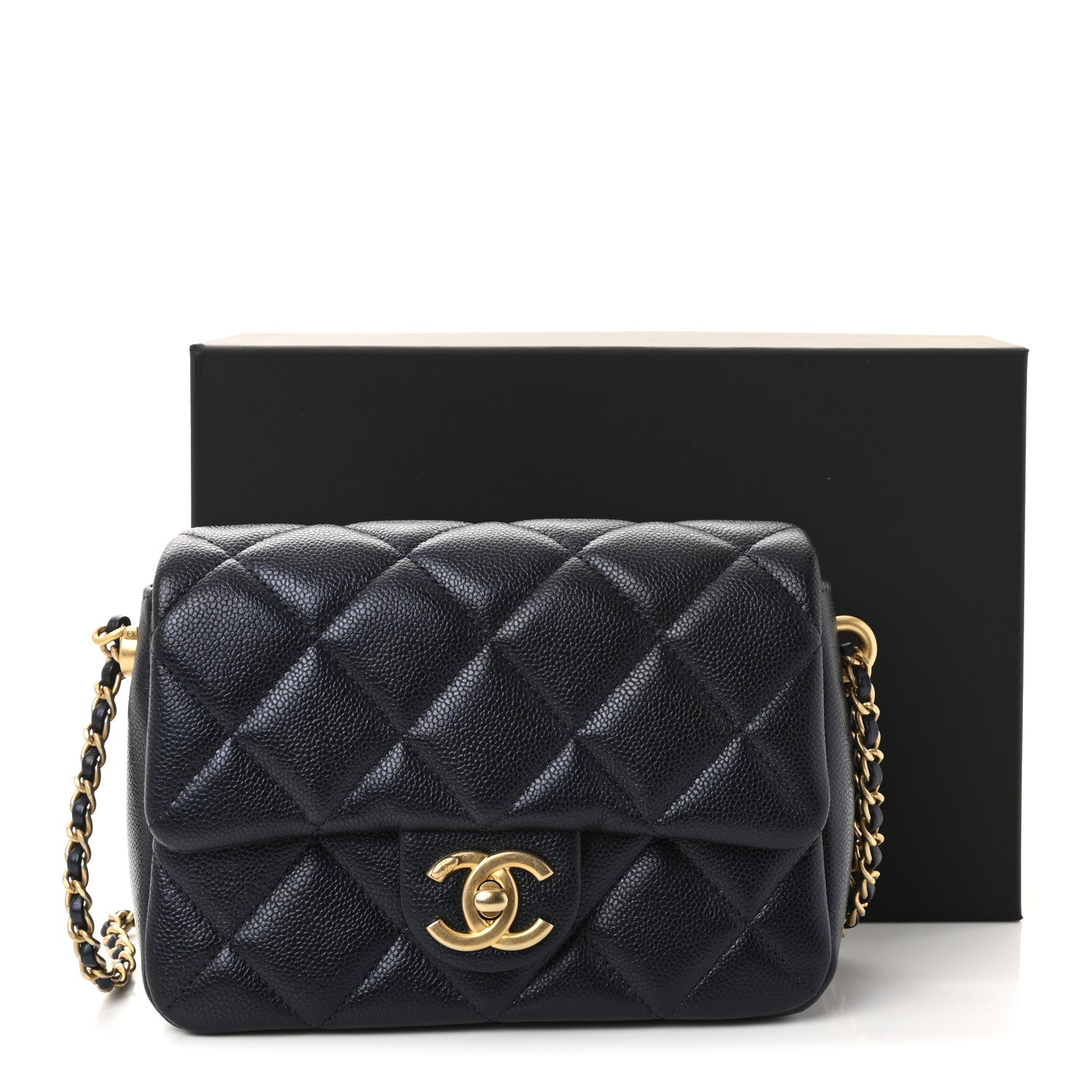 Chanel Iridescent Caviar Quilted Mini My Perfect Flap Black 11 of 11