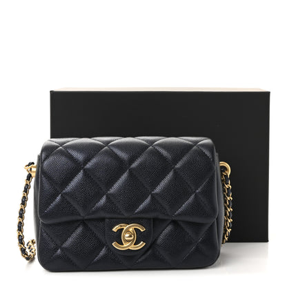 Chanel Iridescent Caviar Quilted Mini My Perfect Flap Black 11 of 11