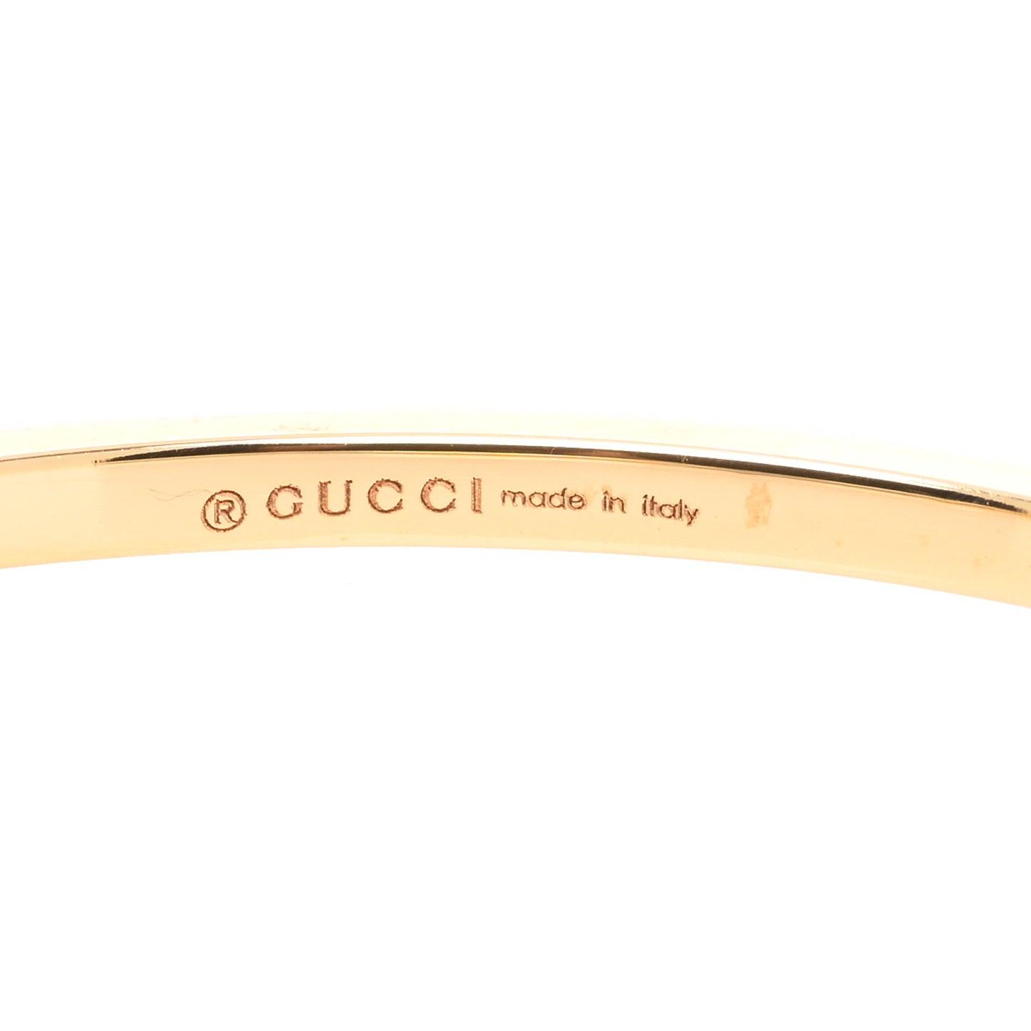 18K Yellow Gold Diamond Running GG Hoop Earrings