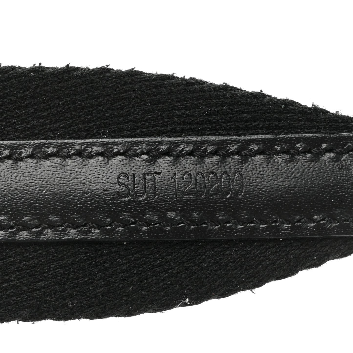 Canvas Calfskin Adjustable Shoulder Strap Black