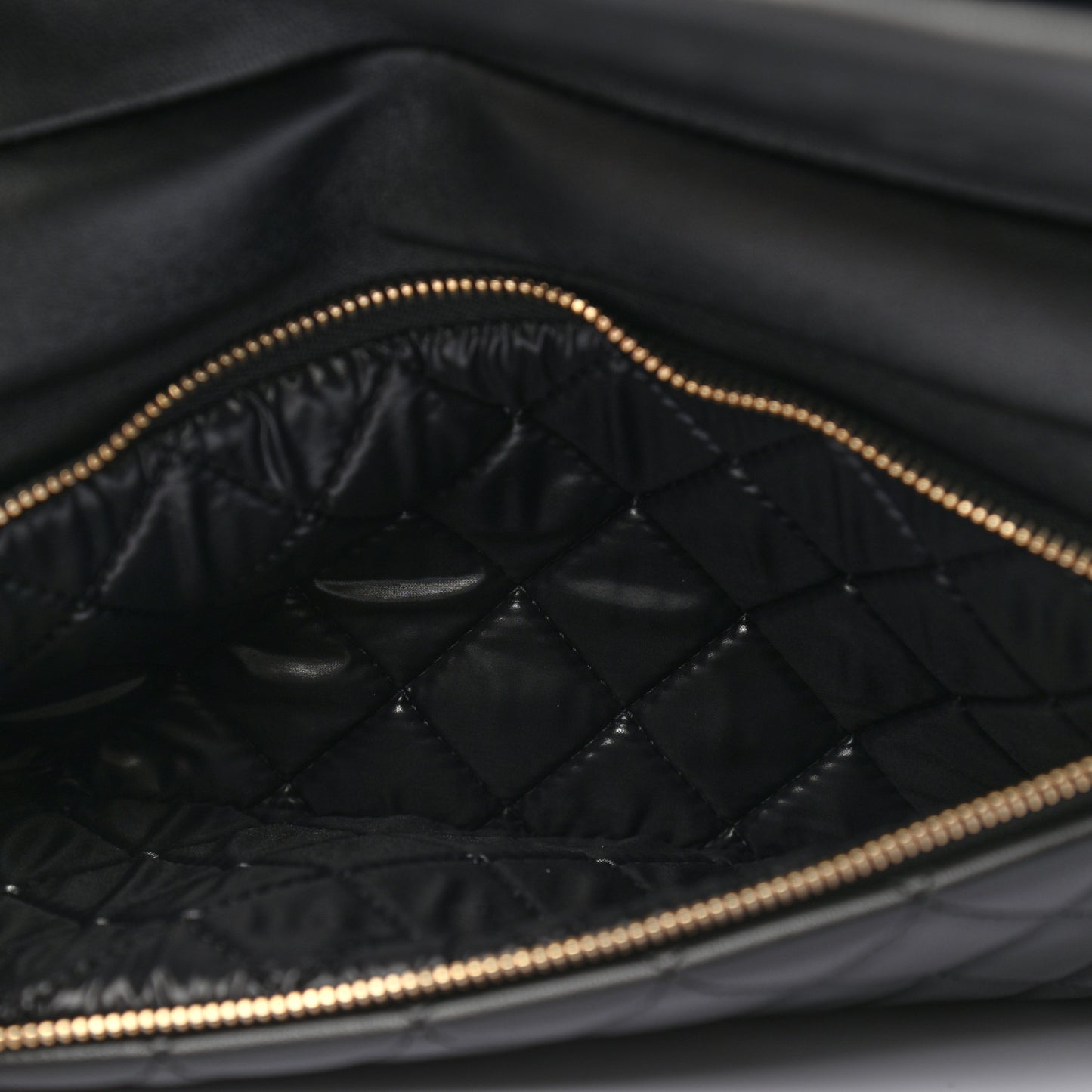 Lambskin Quilted Beauty CC Boy Clutch Black