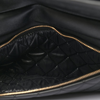 Chanel Lambskin Quilted Beauty CC Boy Clutch Black 5 of 9