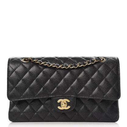 Chanel Caviar Quilted Medium Double Flap Black 1 of 9