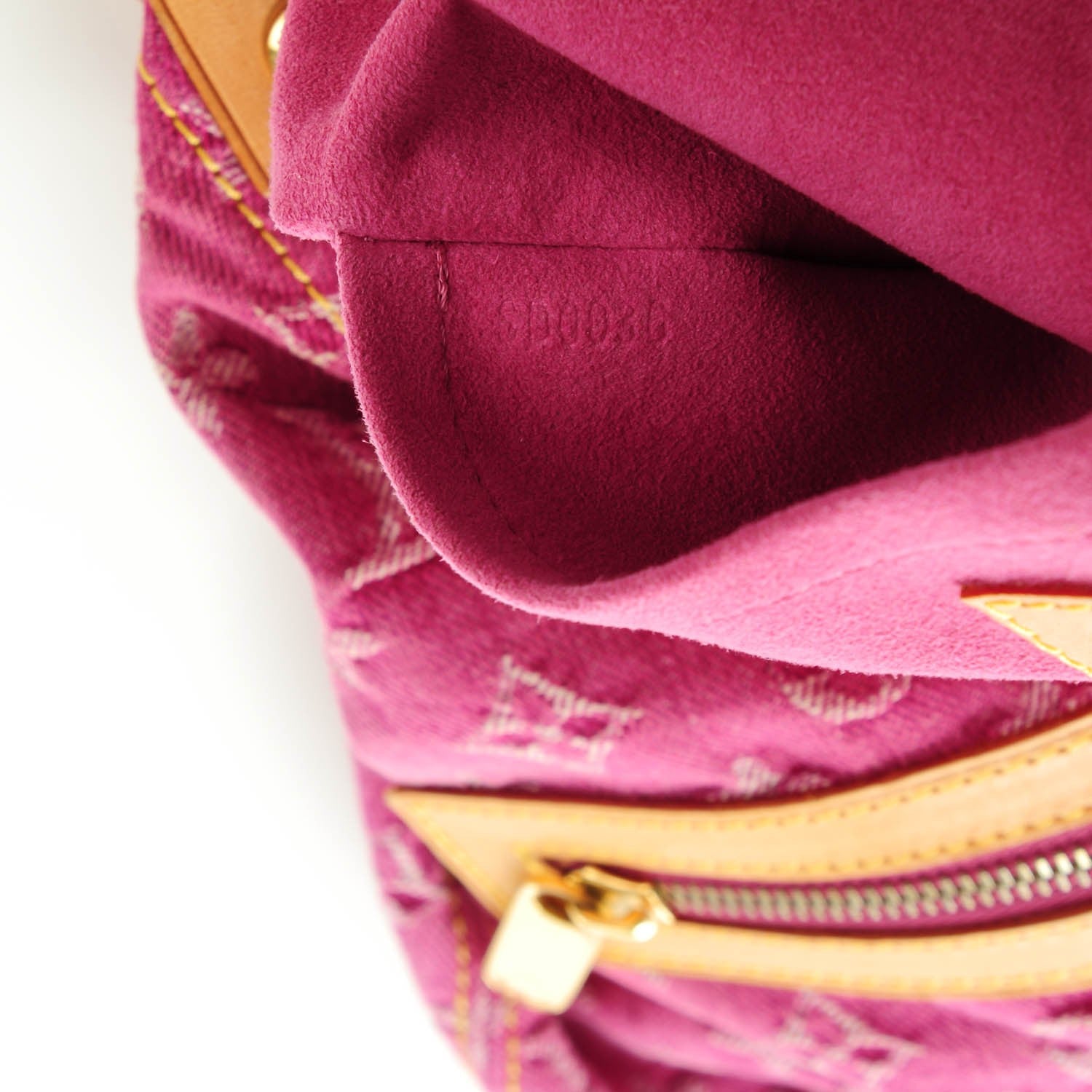 Louis Vuitton Denim Baggy GM Fuchsia 7 of 7