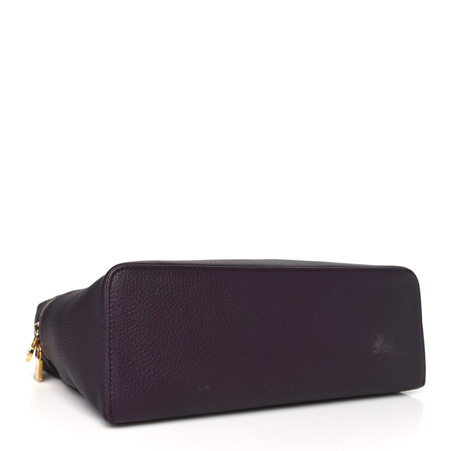 Loro Piana Grained Calfskin L19 Extra Pocket Pouch Plum 4 of 11