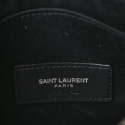 Saint Laurent Lizard Embossed Monogram Bill Pouch Black 6 of 7