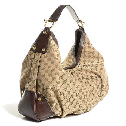 Gucci Monogram Large Jockey Hobo Brown 2 of 7