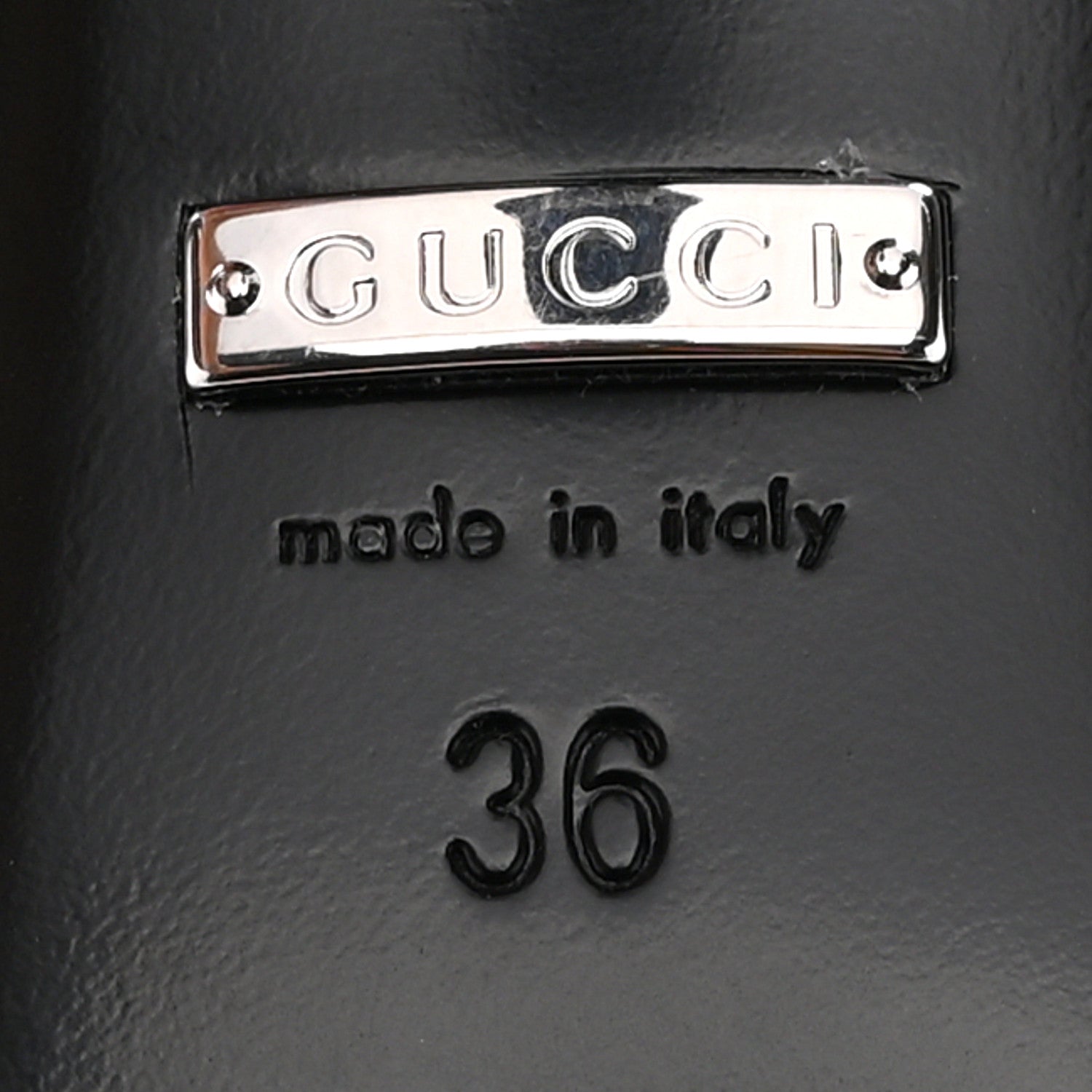 Gucci Satin Crystal 65mm Slide Sandals 36 Black 8 of 11