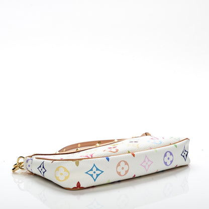 Louis Vuitton Monogram Multicolor Pochette Accessories White 4 of 7