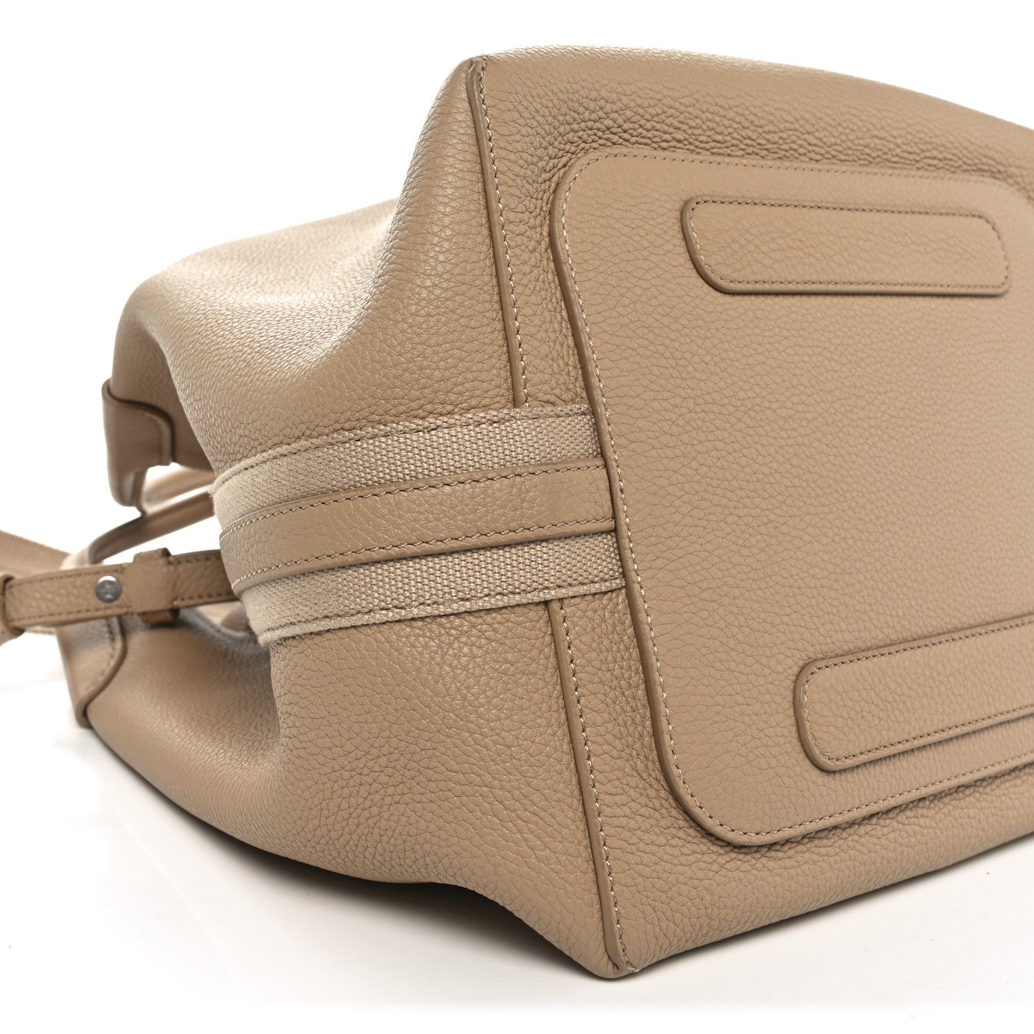 Loro Piana Grained Calfskin Large Bale Bag Light Mastic 8 of 9