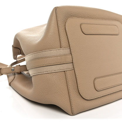 Loro Piana Grained Calfskin Large Bale Bag Light Mastic 8 of 9
