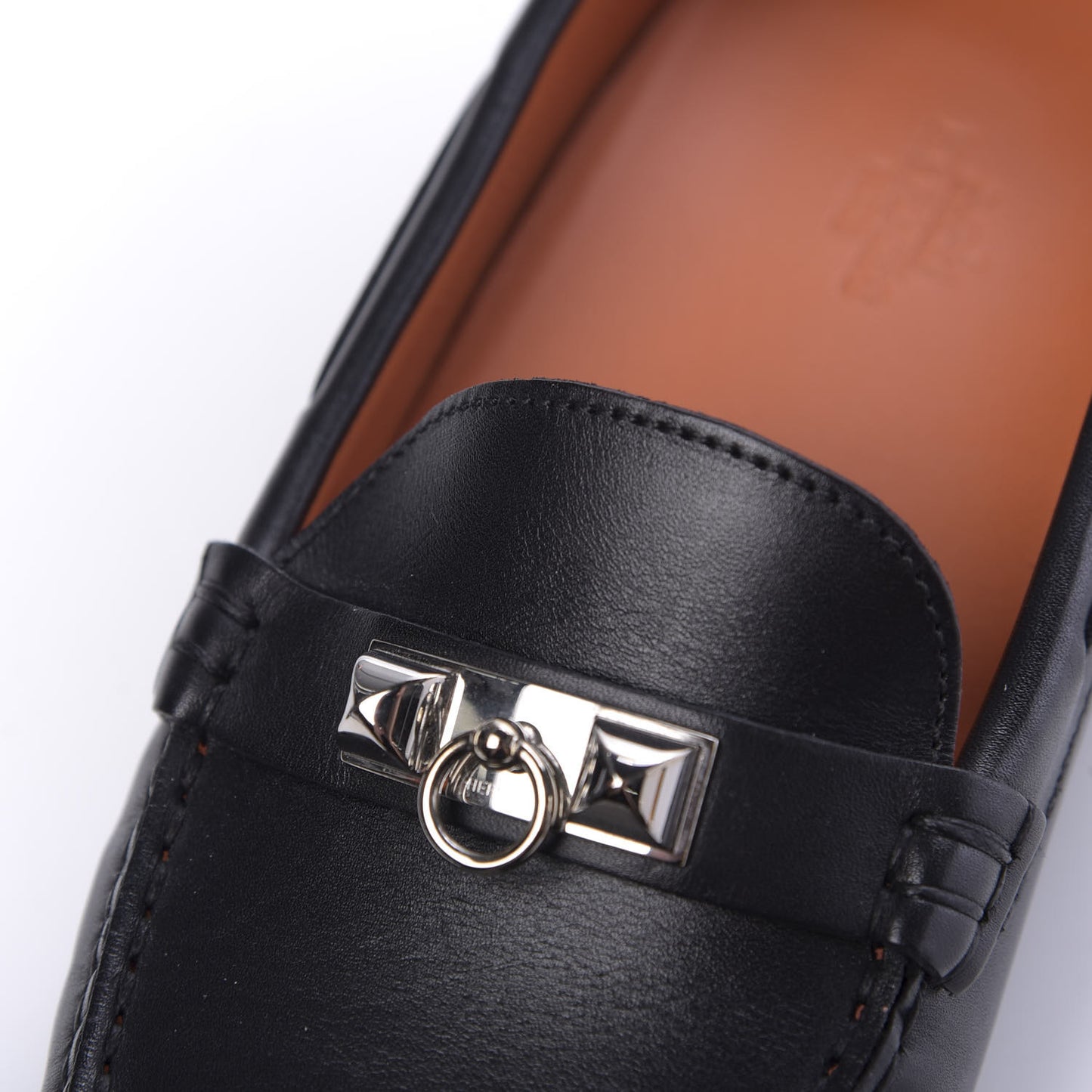 Calfskin Irving Driving Moccasin Loafers 37 Black