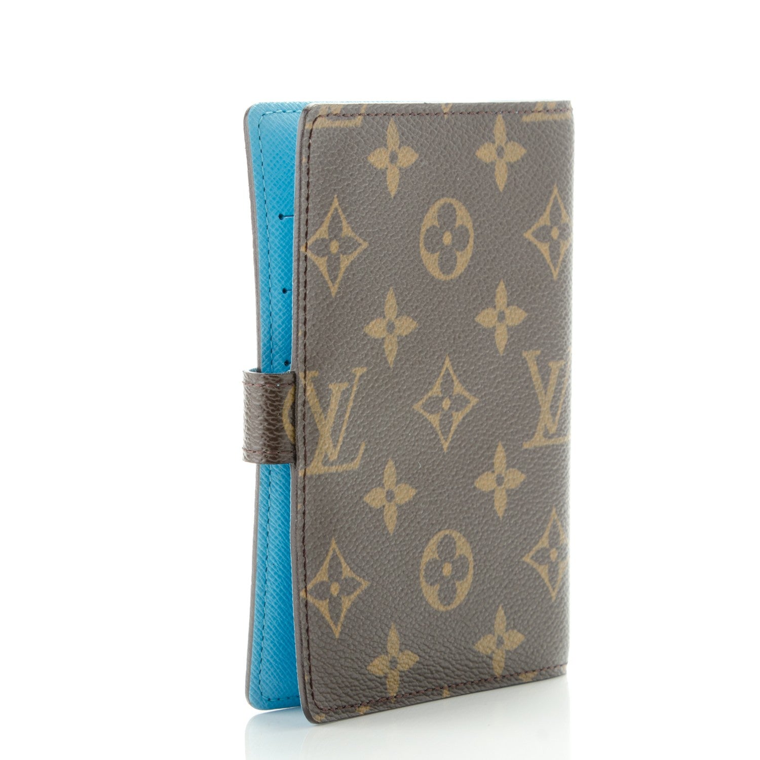 Louis Vuitton Monogram Groom Small Ring Agenda Cover Blue 3 of 7