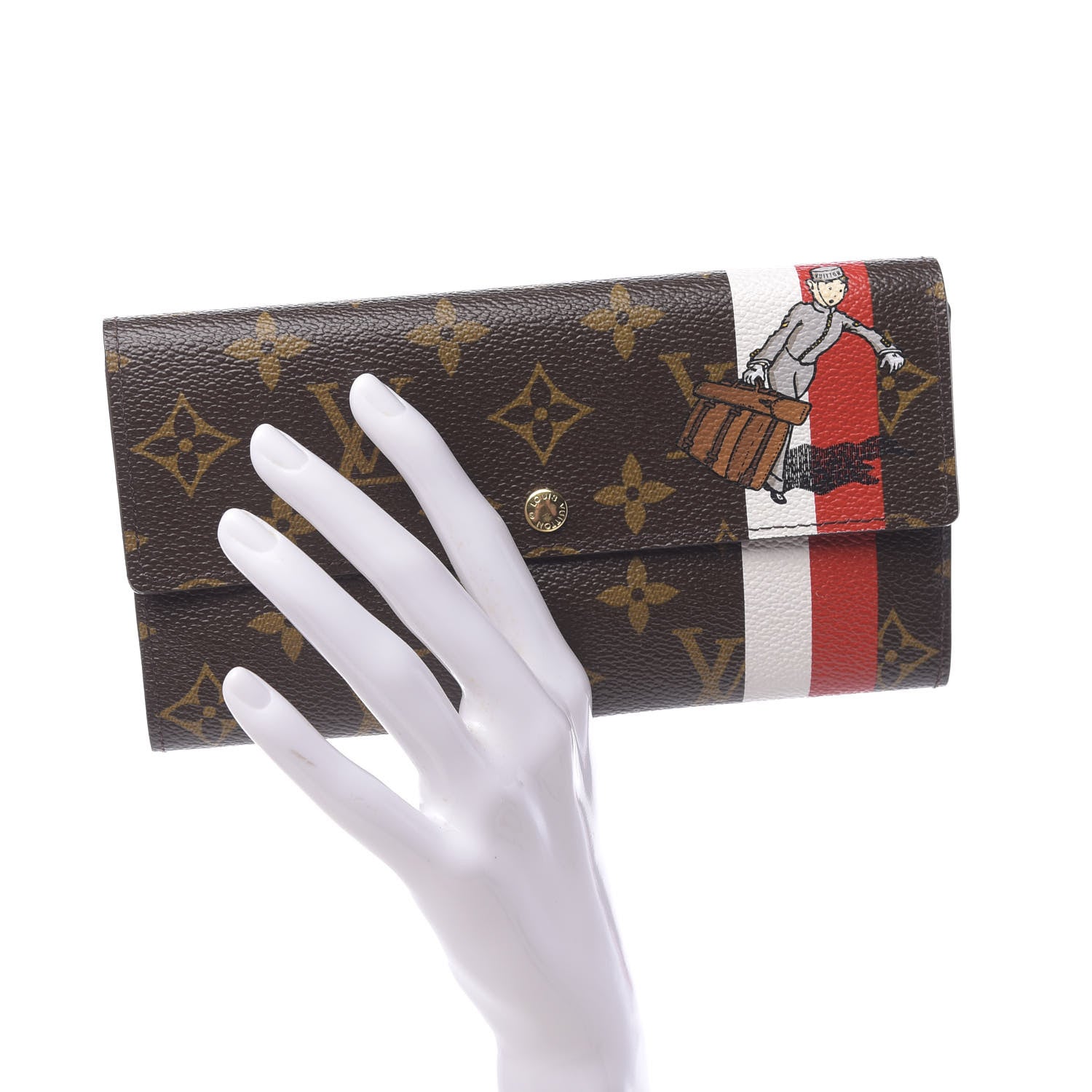 Louis Vuitton Monogram Groom Sarah Wallet 2 of 8