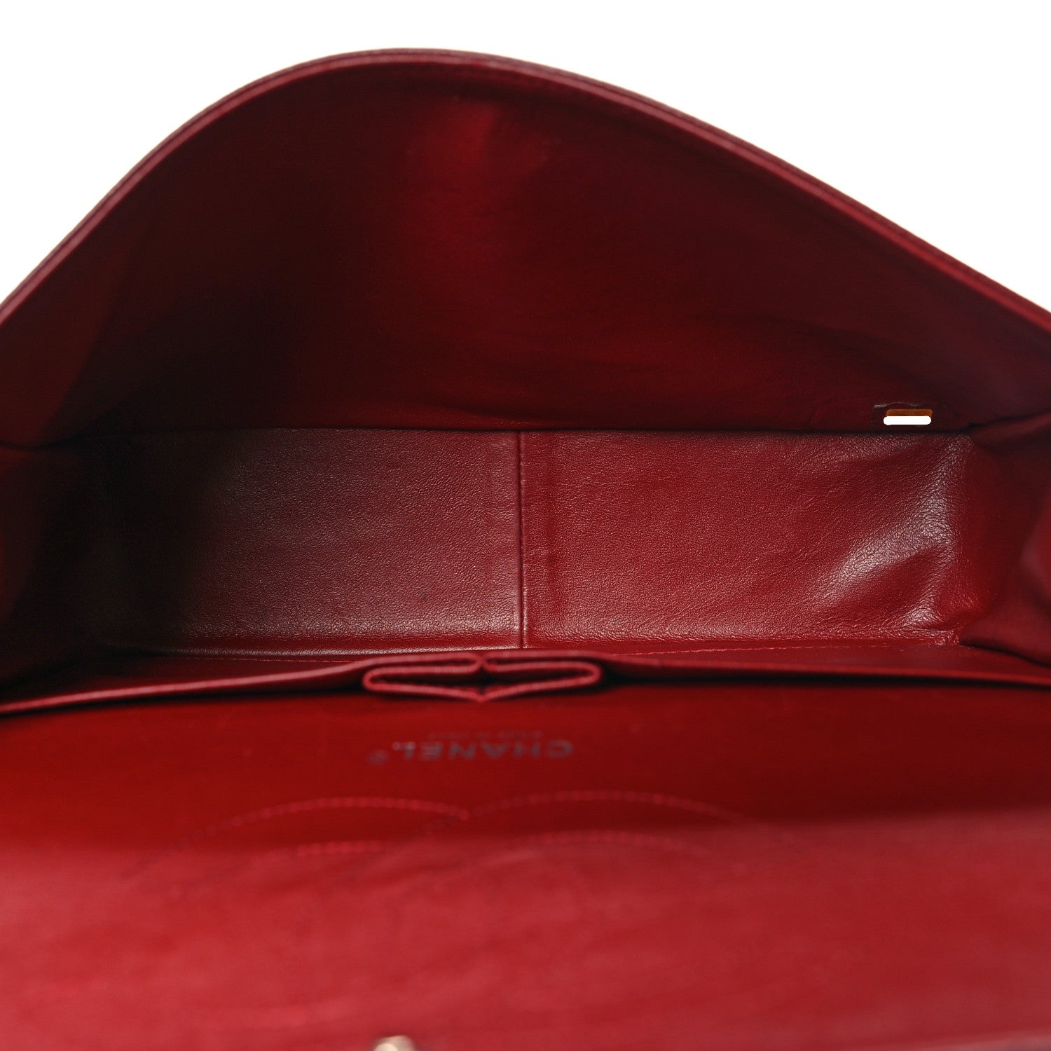 Chanel Caviar Quilted Jumbo Double Flap Dark Red 5 of 13