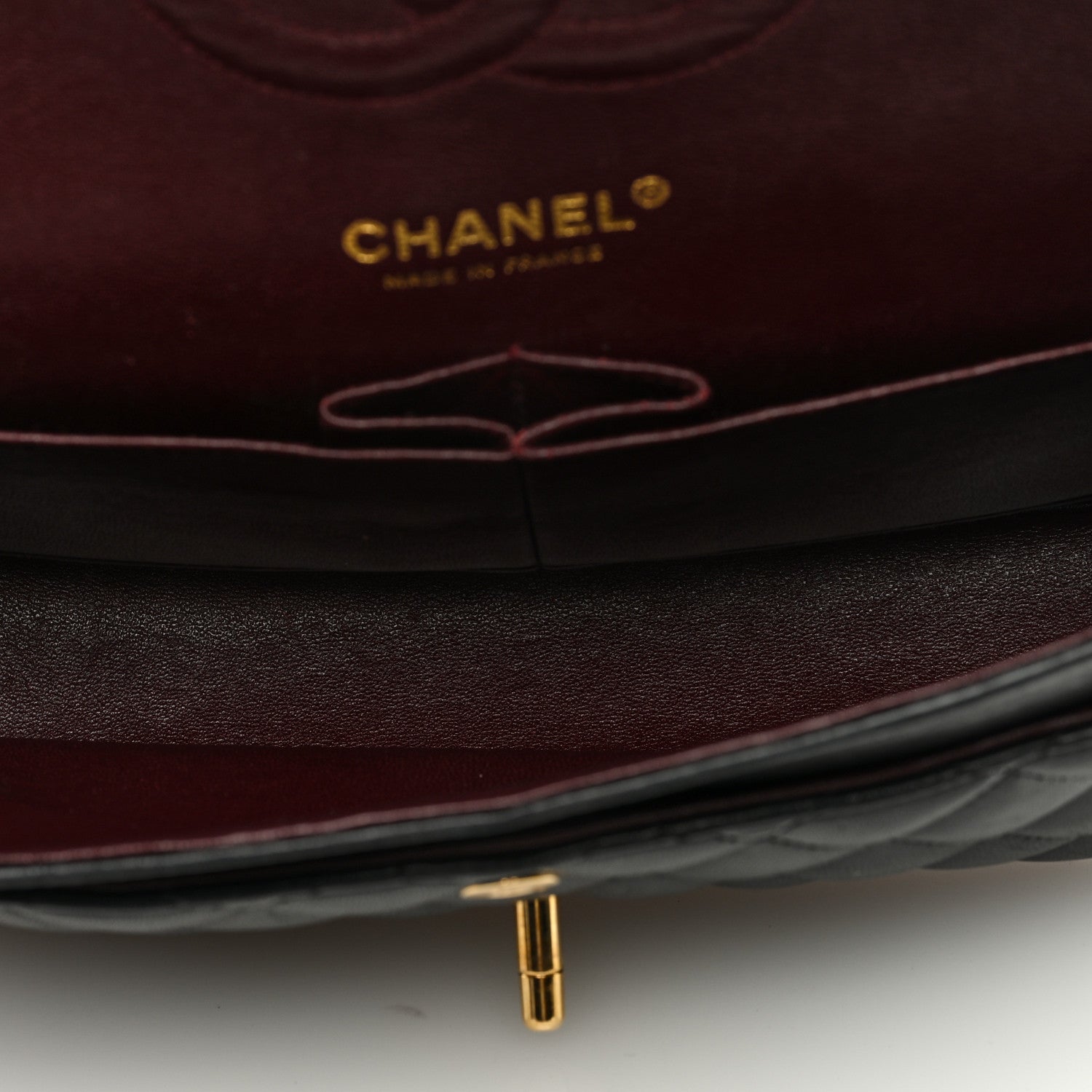 Chanel Lambskin Quilted Medium Double Flap Black 5 of 9