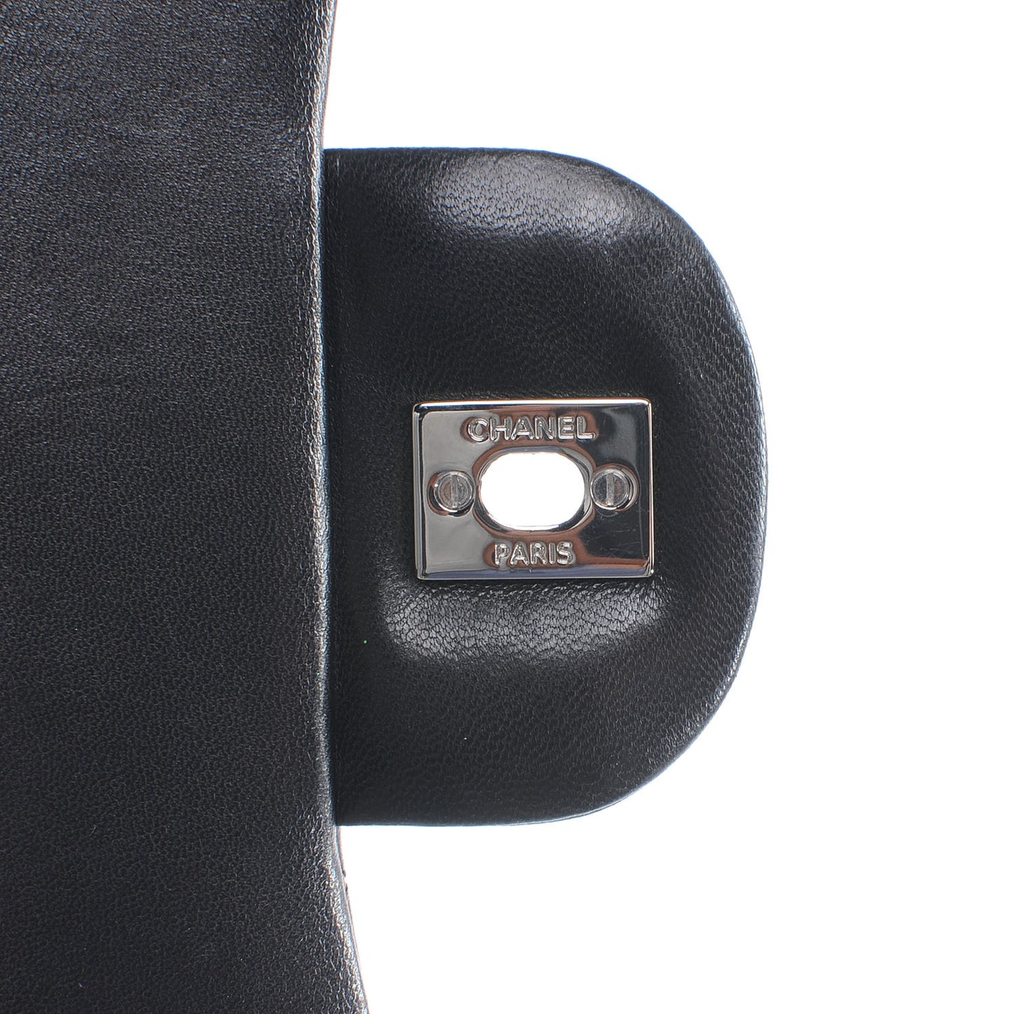 Lambskin Quilted Maxi Double Flap Black