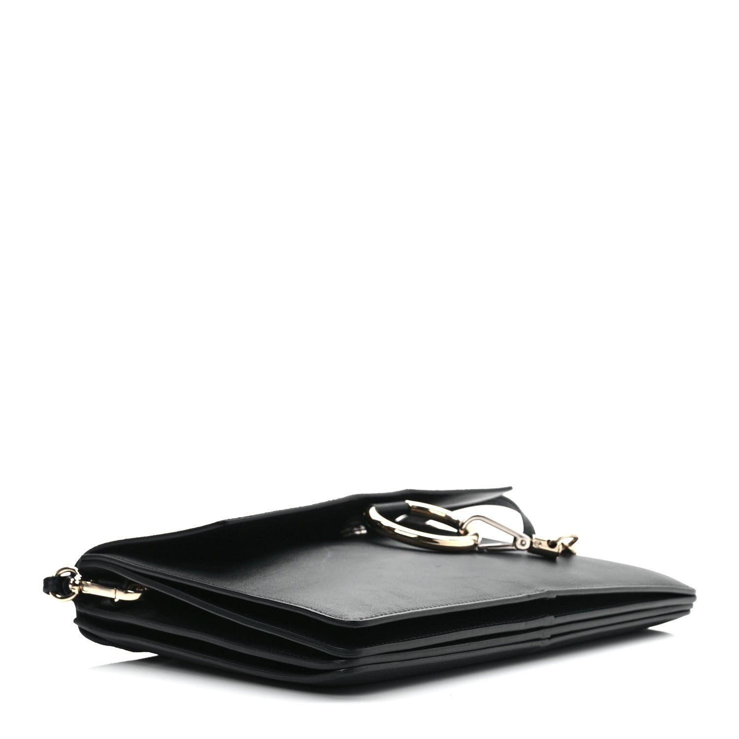 Chloe Suede Calfskin Medium Faye Shoulder Bag Black 4 of 10