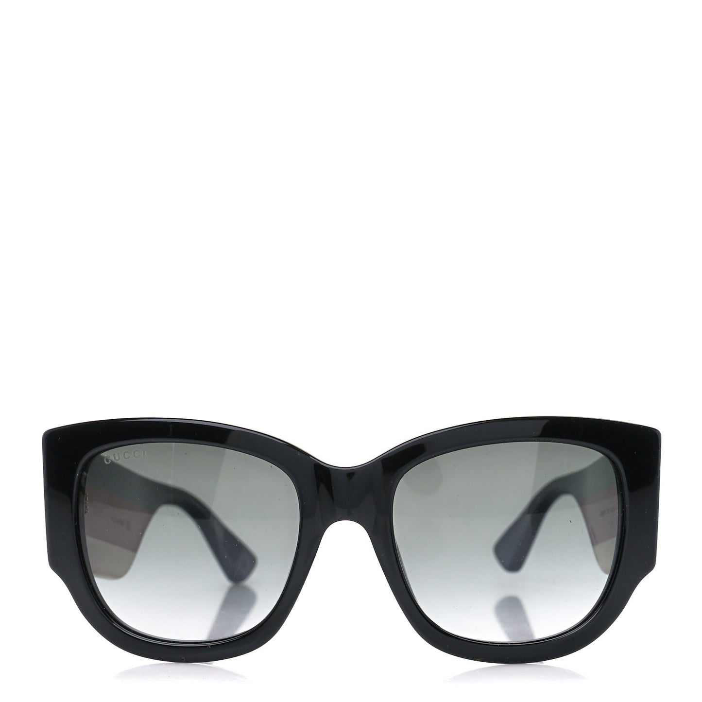 Acetate Web Oversized Frame Rectangle Sunglasses GG0276S Black Multicolor