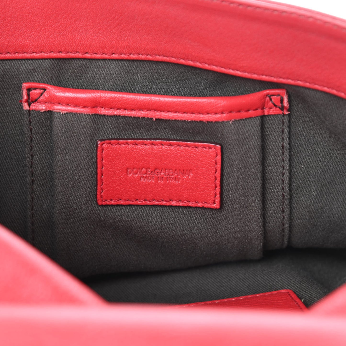 Calfskin Miss Sleek Shoulder Bag Red