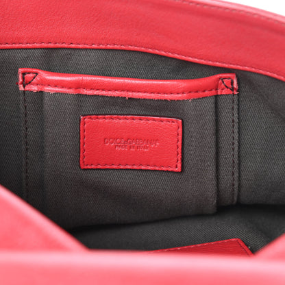 Dolce & Gabbana Calfskin Miss Sleek Shoulder Bag Red 8 of 18