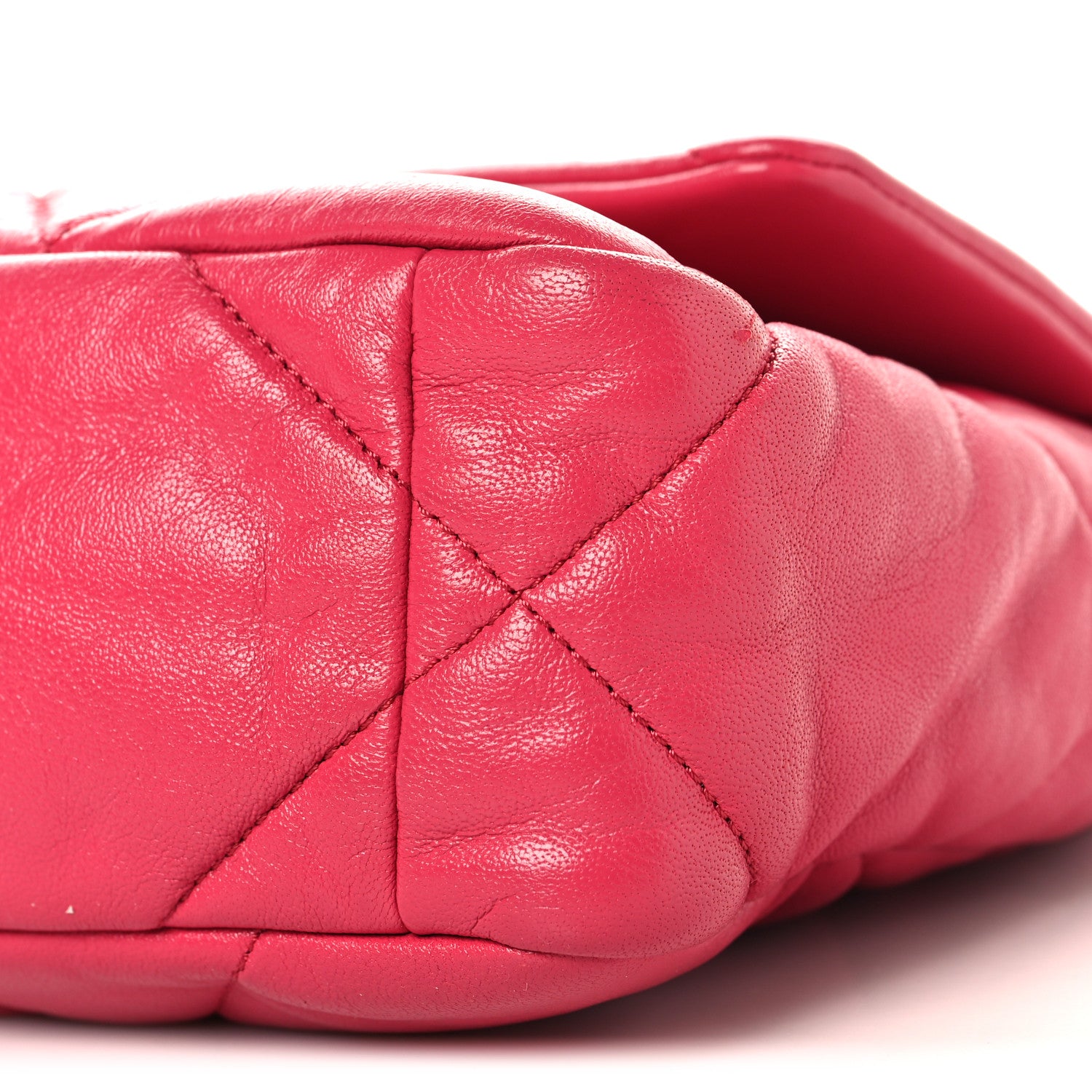 Chanel Lambskin Quilted Medium Chanel 19 Flap Dark Pink 10 of 10